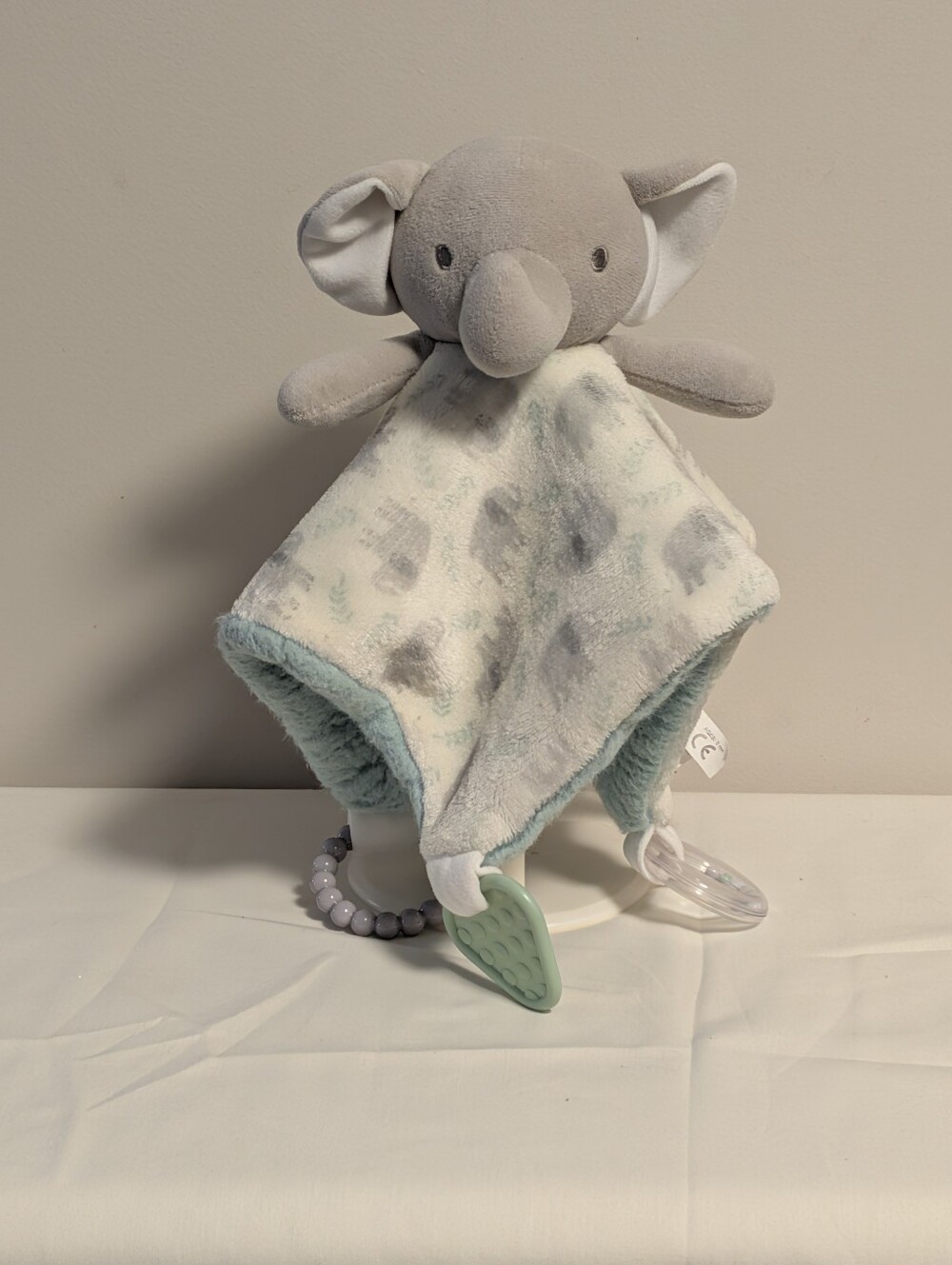 Dreamgro Plush Elephant Lovey With Activity Attachments Security Toy . Thick